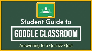 Google Classroom - Answering to a Quizizz Quiz