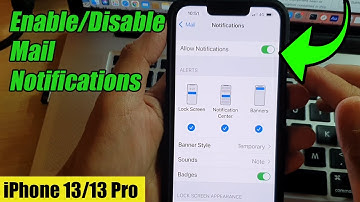 iPhone 13/13 Pro: How to Enable/Disable Mail Notifications