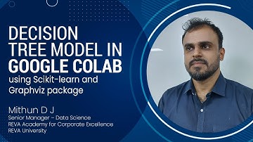 Decision Tree Model in Google Colab Using Scikit-learn and Graphviz Package| RACE| REVA University