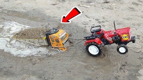 Diy Tractor Stuck In Mud With Truck Mini Science project Il @Mini Creator ll@Keepvilla Il @CS TOY