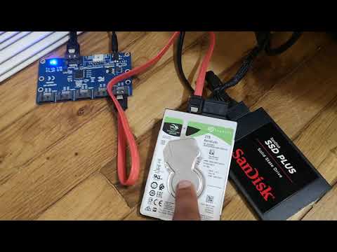 SATA multiplier board is not working. This video is for AliExpress Judgment as proof of my words.