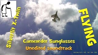 Silverlit X Twin Jet RC Plane - Flying - Camcorder Sunglasses Unedited Soundtrack