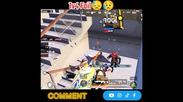 1v4 Clutch Failed 😓😱Bgmi Conqueror Lobby #shorts #shortsfeed #youtubeshorts #pubgmobile #viral #bgmi