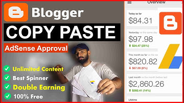 Copy Paste Work on Blogger || Google AdSense Approval Trick || How to Find Content for Blogging