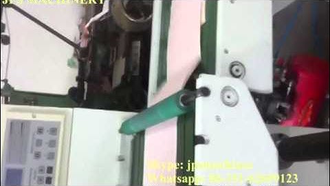 JPS320-2C Two colour printer machine with two rotary die cutting station + sheeting desk