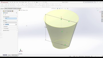 How to make a cup in Solidworks Using Revolve feature