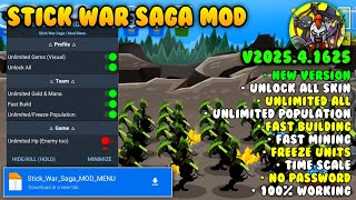 Stick War Saga 3 MOD MENU v2025.4.1625 | Mod APK | Latest Version | Unlimited Population Gold Mana