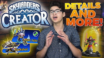 SKYLANDERS IMAGINATORS CREATOR APP! 3D Print Your Own Skylanders! & HD Look At Buckshot, etc