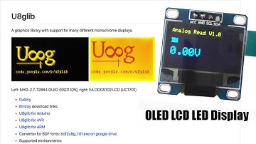 OLED i2c Display + U8glib library : Arduino Tutorial