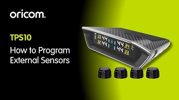 How to Program External Sensors on the Control Unit of the Oricom Tyre Pressure Monitoring System