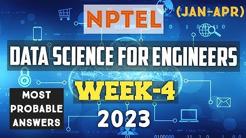 Data Science for Engineers || NPTEL week 4 answers 2023 #nptel #datascience #skumaredu #2023