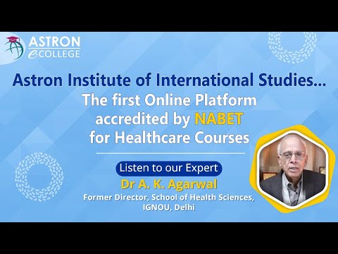 First online platform accredited by NABET for health care certification courses By AIIS