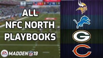 Madden 19 NFC North Offensive Playbook Changes and ALL Formations
