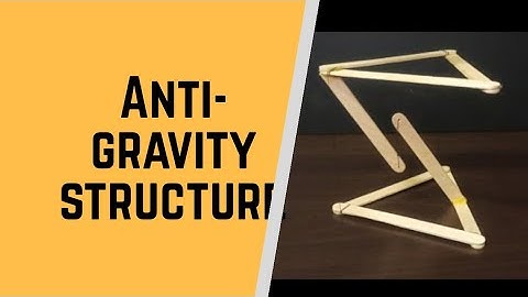 How to make an anti-gravity suspension structure (tensegrity structure)