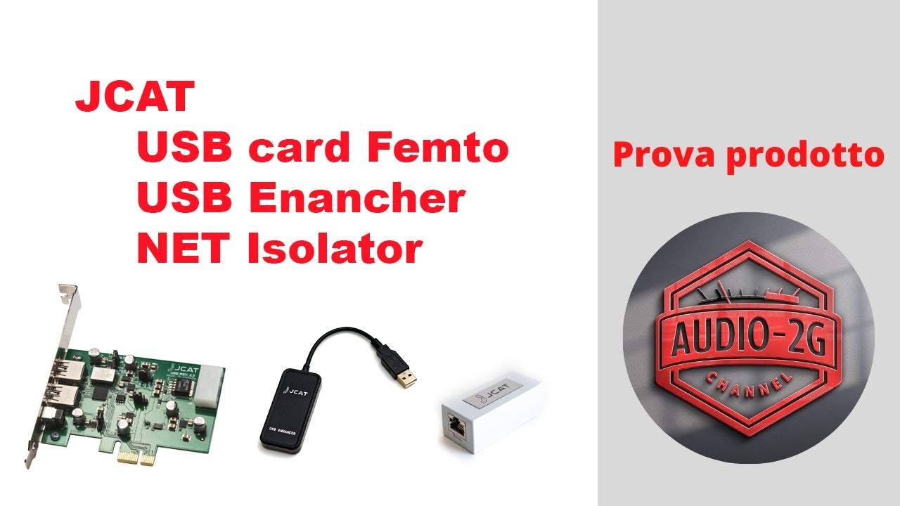 JCAT USB Card Femto, USB Enancher and NET Isolator