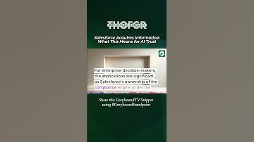 Salesforce Acquires Informatica: What This Means for AI Trust #salesforce #informatica #genai #data