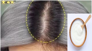 My 45 Years Wife Applied Natural Dye Once A Week & Covered White Hair Permanently | White Hair Dye