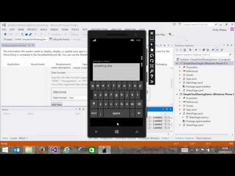 Building Apps for WP 8.1 #10. Sharing Files and Data in Windows Phone 8.1
