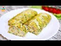 ПРАЗДНИЧНЫЙ КАБАЧКОВЫЙ РУЛЕТ С ГРИБАМИ И СЫРОМ - ну, оОчень вкусный!