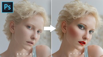 How To Add Makeup in Photoshop | Makeup Photoshop Tutorial | Photoshop Tutorial + FREE Action
