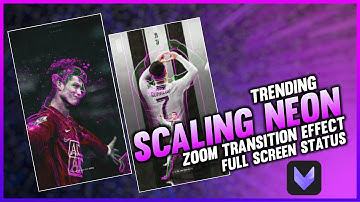 Trending Zoom Transition With Scaling Neon Effect|Vivacut Malayalam|ABU PKD Editz