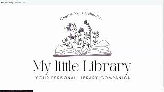 Capstone project presentation - My Little Library