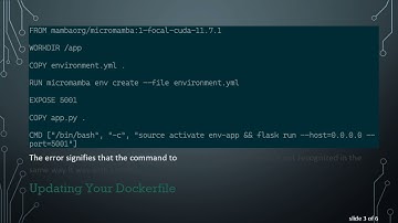 Resolve the /bin/bash: activate: No such file or directory Error in Micromamba and Dockerfile