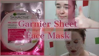 Testing Canadian Garnier Moisture Boosting Face Mask | Molly ParkerSykes