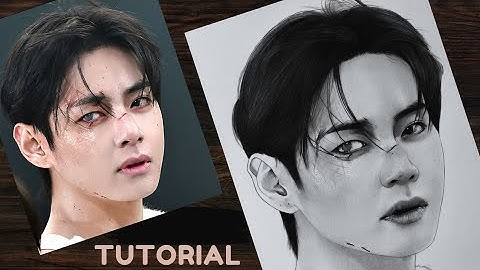 BTS V Drawing Step by Step 🐯 Step by step Drawing Tutorial | YouCanDraw