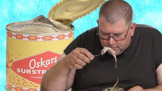 Swedes eat Surströmming (We know - it smells like shit but we love it!)