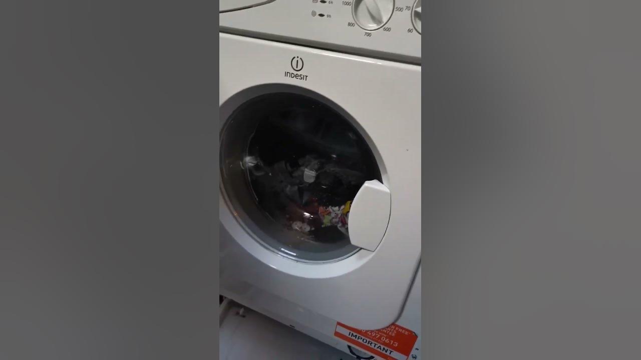 Indesit flashing lights and door is stuck part 3 YouTube