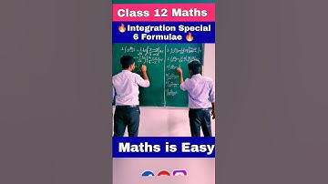 Integration Class 12 🔥 Integration Formulas| Special 6 Formulae Integration #shorts #youtubeshorts