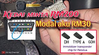 Aku jimat buat sendiri Program Chip Kunci Immobilizer Perodua Myvi