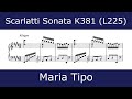 Domenico Scarlatti - Sonata in E major K381 (Maria Tipo)