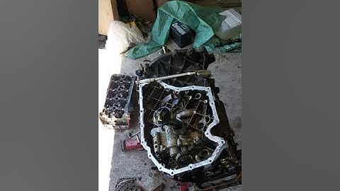 oil pan and cover removal.2010 audi a4 b8 forged engine build pt11