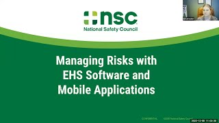 EHS Software and Mobile Applications Webinar screenshot 1