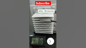 Peltier effect, mini ac time lapse #shorts #diy #science