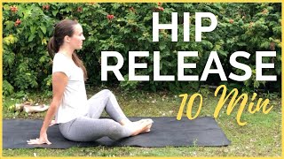 10 min Yoga to Release your HIPS  Let Go of Pain and Tension