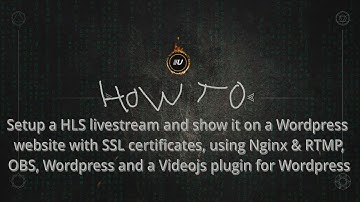 Setup a Nginx RTMP live-stream server & HLS video-player on Wordpress on Ubuntu/Raspbian/Debian ▶️