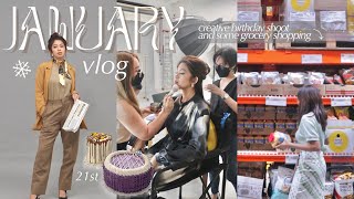 january vlog ❅ 🎞 21st birthday shoot, grocery shopping at snr, chill days 🌱