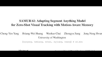 [QA] SAMURAI: Adapting Segment Anything Model for Zero-Shot Visual Tracking with Motion-Aware Memory