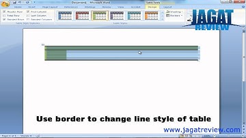 MS Word 2007 - Table