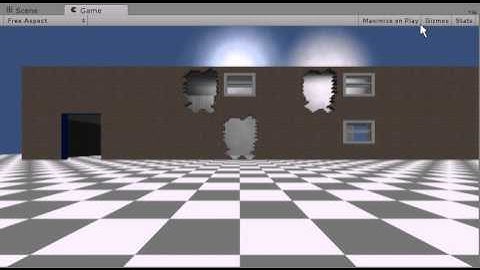 Battlefield style destructible buildings in Unity3d Proof of Concept
