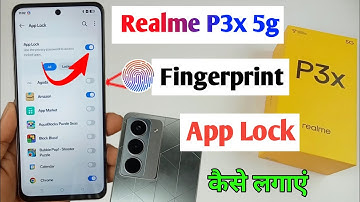 realme p3x 5g fingerprint app lock / realme p3x app me fingerprint lock kaise lagaye / realme p3x