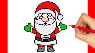 Noel Baba Nasıl Çizilir - Noel Baba Çizimi - Noel Baba Resmi Nasıl Çizilir - How to Draw Santa Claus