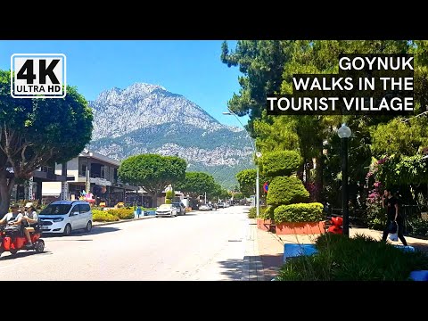 GOYNUK/Turkey Walking the Streets of the Tourist Village  | 4K UHD