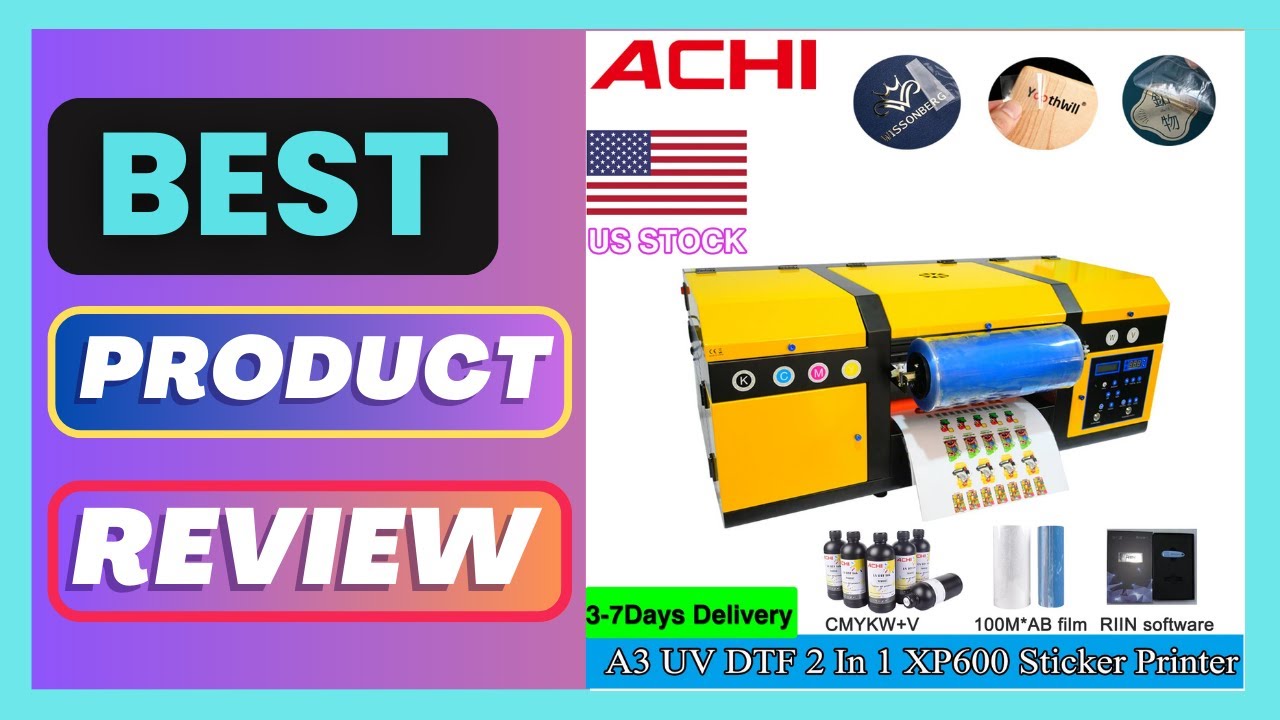 Best US STOCK A3 UV DTF Printer