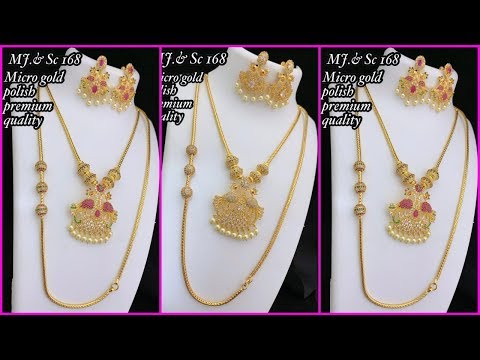 Gold Plated Jewellery Combo Sets Designs || Buy Online Simple Jewellery