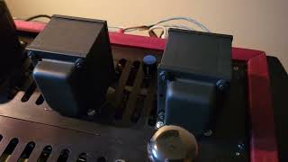 Fisher 800C diy récréation integrated tube amplifier 6GH8A drivers and 6L6GC tubes.