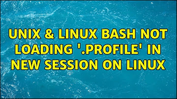 Unix & Linux: Bash not loading 